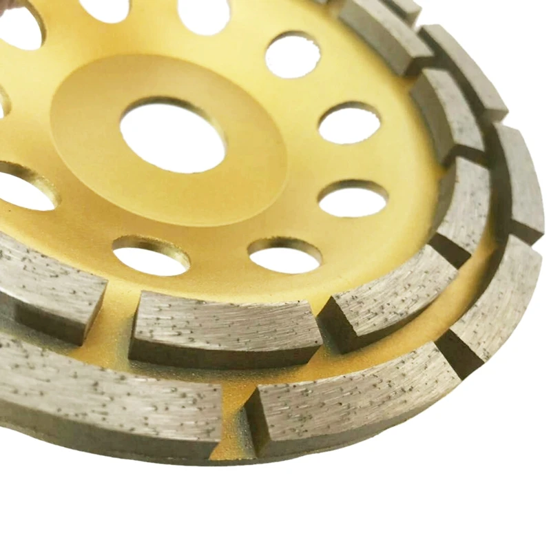 150 мм 7 дюймов Diamond 2 ряда сегмент шлифовальные насадки для шлифовального колеса дисковый шлифовальный станок абразивные инструменты 22 мм отверстие для бетона гранит