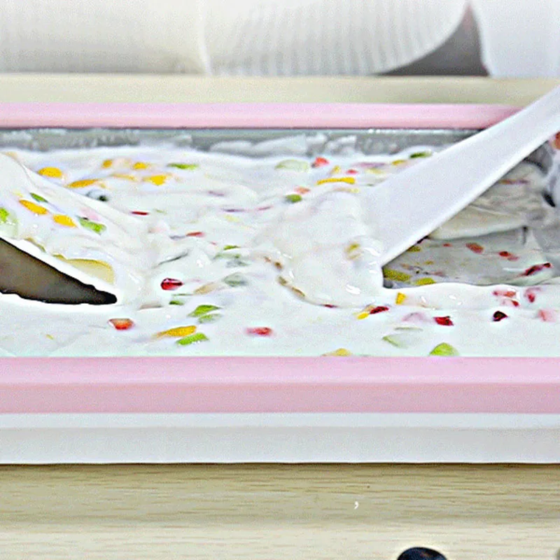 Мгновенный мороженого йогурт Sorbet Gelato ледяной Ролл Набор «сделай сам» сковорода для детей Macchina per lo йогурт fritto H99F