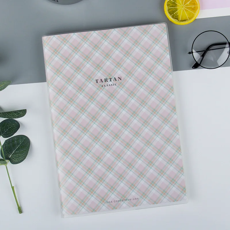 

B5 Plaid Plastic Cover Creative Simple Diary Student Stationery Notebook