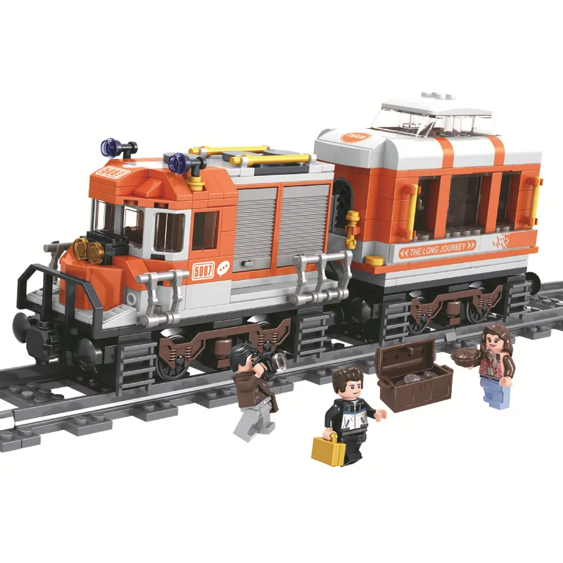 

Winner New 5087 Long Trip Train City Technic Model Building Blocks Bricks Kids Diy Educational Christmas Toys For Children