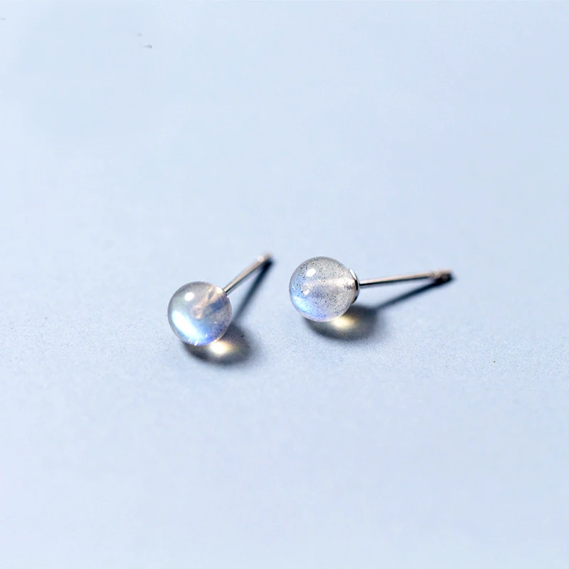 

Real Silver 925 SALE 2019 NEW Stud Earrings Earings Fashion Jewelry Ball Puch Crystals Stone Jewelry Women Jewellery Wholesale