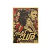 TIE LER Fight Club Kraft Paper Poster Movie Vintage Paper Poster Retro Art Wall Decoration Wall Sticker 51.5X35 CM ► Photo 3/6