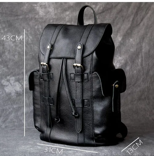 AETOO большой трендовые модели большой кожаный мужской рюкзак для путешествий кожаный рюкзак сумка