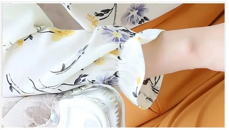 Blusas Femininas 2018 Fashion Floral Tops And Blouses Mujer Autumn Long Sleeve Femme Shirts Print Chiffon Women Blouses