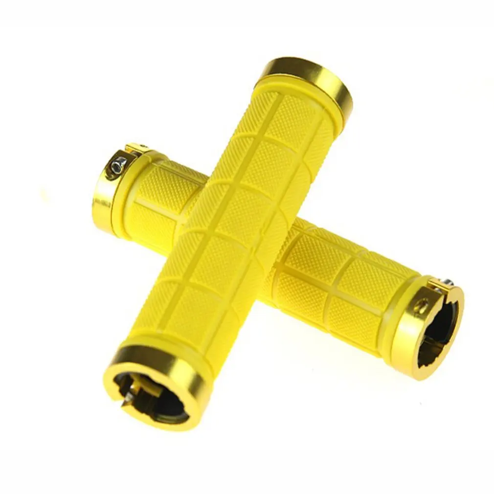 

Ergonomic Bicycle Cycling Handle Grips Anti-Slip Rubber MTB Road Bike Handlebar Double Lockable Bar Grips