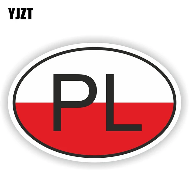Opsommen Waarneembaar Wig Yjzt 15.5Cm * 10.5Cm Pl Polen Land Code Auto Sticker Ovale Decal Car  Styling 6-1501 - AliExpress