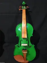 Handmade Top New Green Color Electric Violin 5 Strings 4/4 Electric Violin Acoustic Violino Great Sound