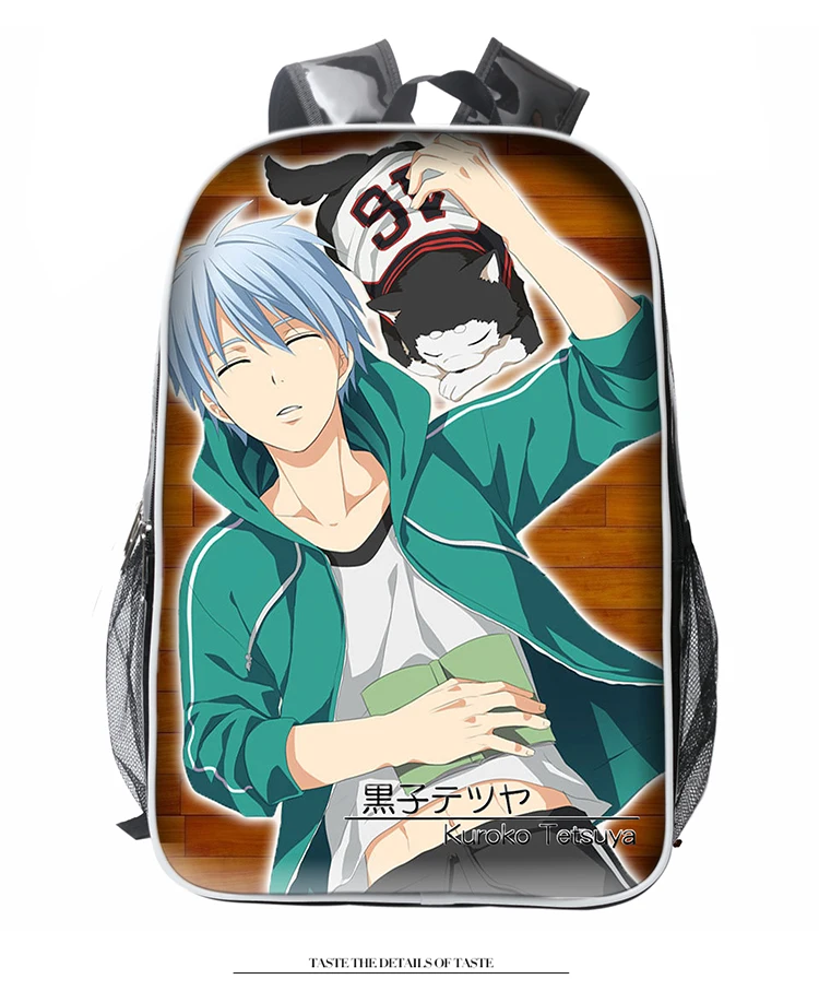 Anime Kuroko's basket Cosplay Anime backpack Korean college style pu ...