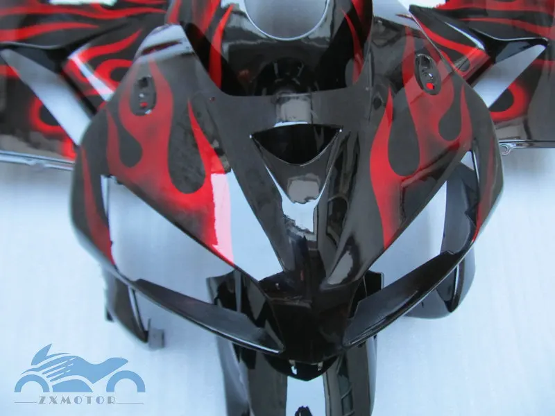 7 подарки набор впрыскивателей мотоцикла набор обтекателей для HONDA F5 CBR 600 RR 2005 2006 CBR600RR 05 06 Красный Пламя обтекателя комплект