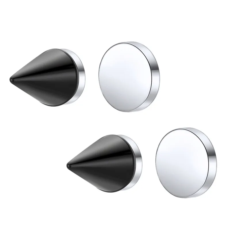 1 пара панк пули магнитные серьги с запонкой для женщин мужчин детей без пирсинга мини маленькие серьги Черные Накладные серьги-гвоздики ювелирные изделия E136-1