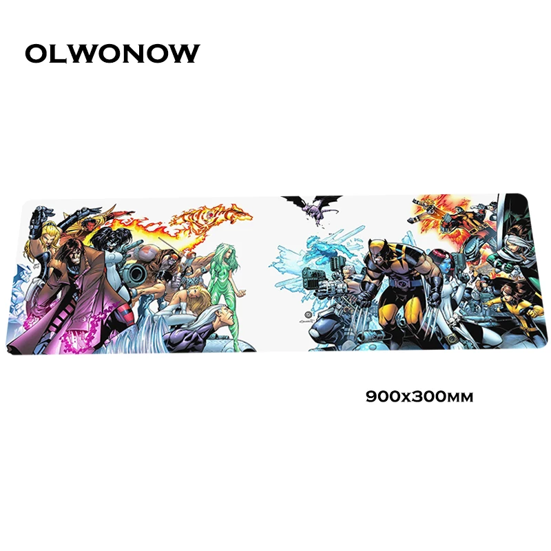 X-Men mousepad gamer 900x300x3mm gaming mouse pad best seller notebook pc accessories cheapest padmouse ergonomic mats - Цвет: Size 900x300x3mm