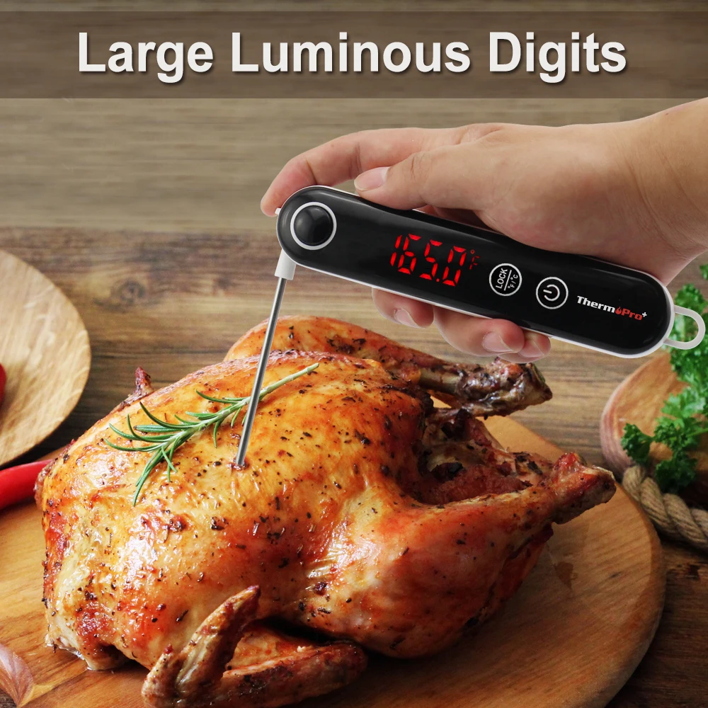 ThermoPro TP03B Instant Reading Kitchen Cooking Digital Meat Thermometer  For Grilling Smoking Barbecue Thermometer Backlight - AliExpress