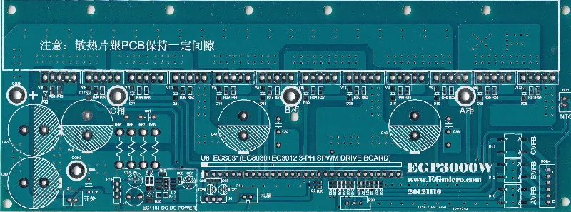 Чистая Синусоидальная волна EGP3000W трехфазный инвертор питания нижняя печатная