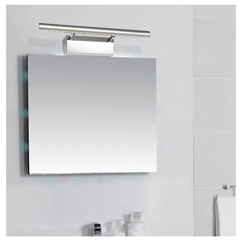 Aluminium Rotatif Eclairage Miroir Salle de Bain LED Luminaire Appliques Murale