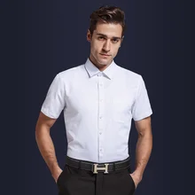 Для мужчин одежда Лето г. Для мужчин футболка с коротким рукавом Slim Fit Мужская одежда Рубашки для мальчиков одноцветное Цвет карман Повседневное плюс Размеры Повседневная обувь Рубашки для мальчиков