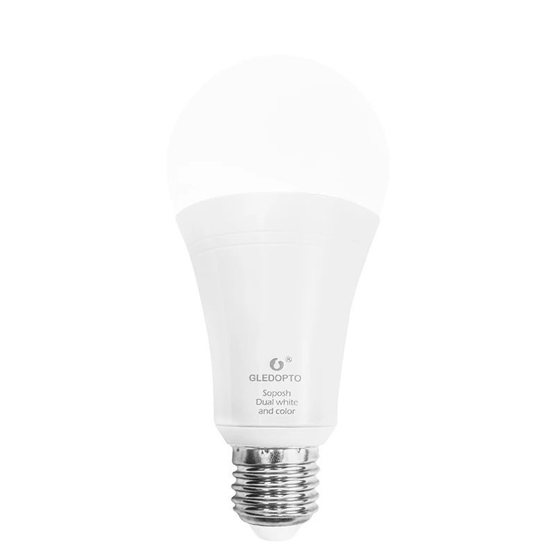 ZIGBEE 3.0 ZLL LED 12W RGB+CCT bulb AC100-240V rgb and dual white e27 e26 dimmer LED bulb dimmable lamp RGBW/RGBWW work alexa