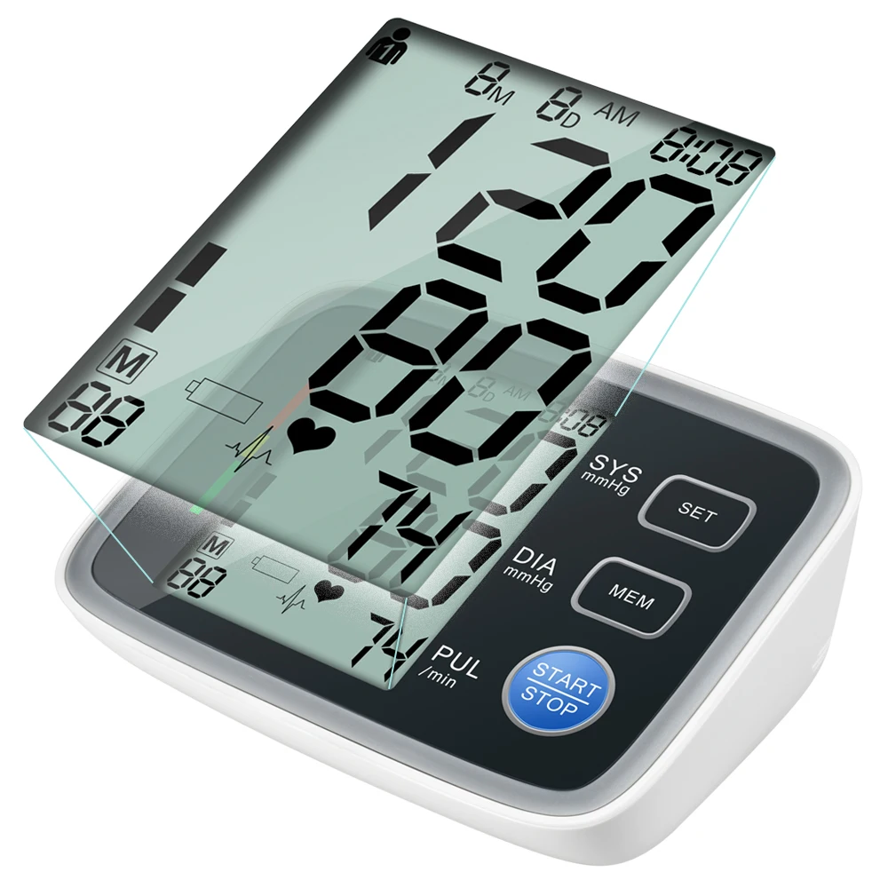 

ELERA tensiometros Digital Wrist Blood Pressure Monitor Portable tonometer Sphygmomanometer Blood Pressure Pulse Meter