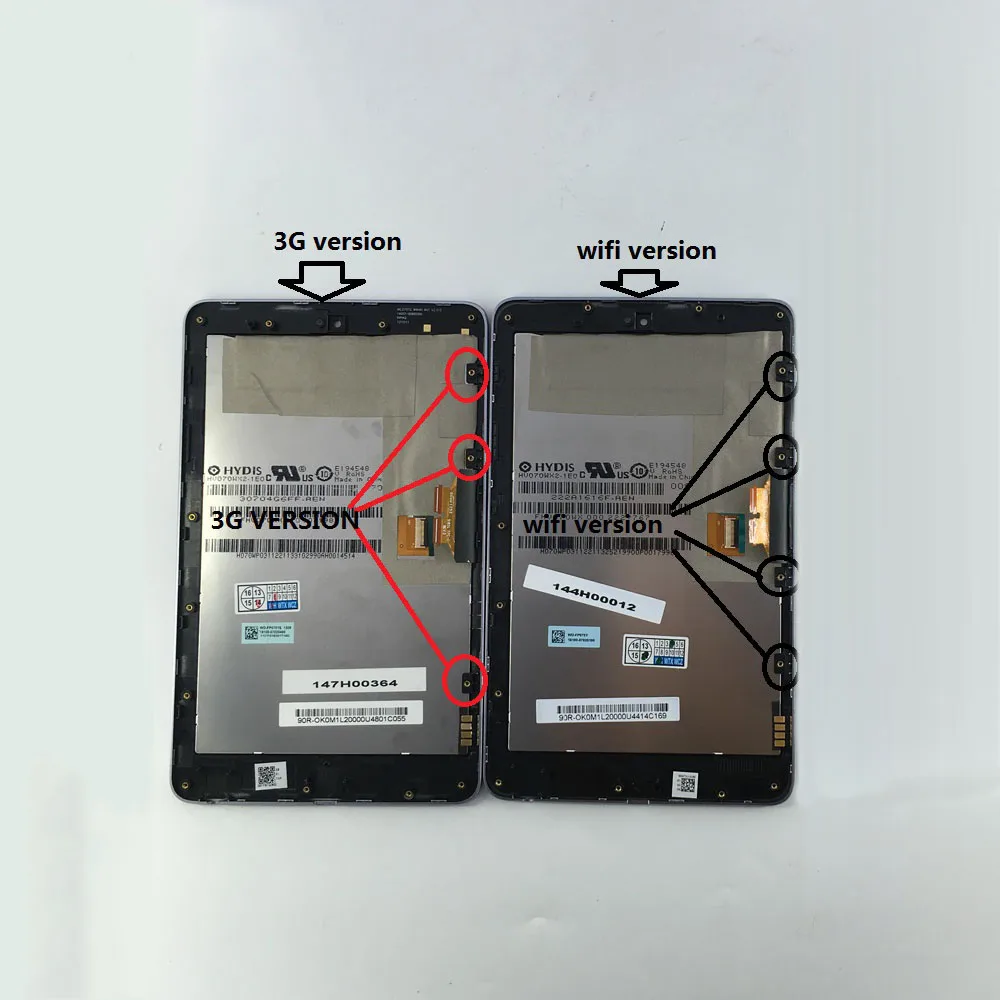 ЖК дисплей сенсорный экран стекло дигитайзер в сборе рамка для ASUS Google Nexus 7 1 го