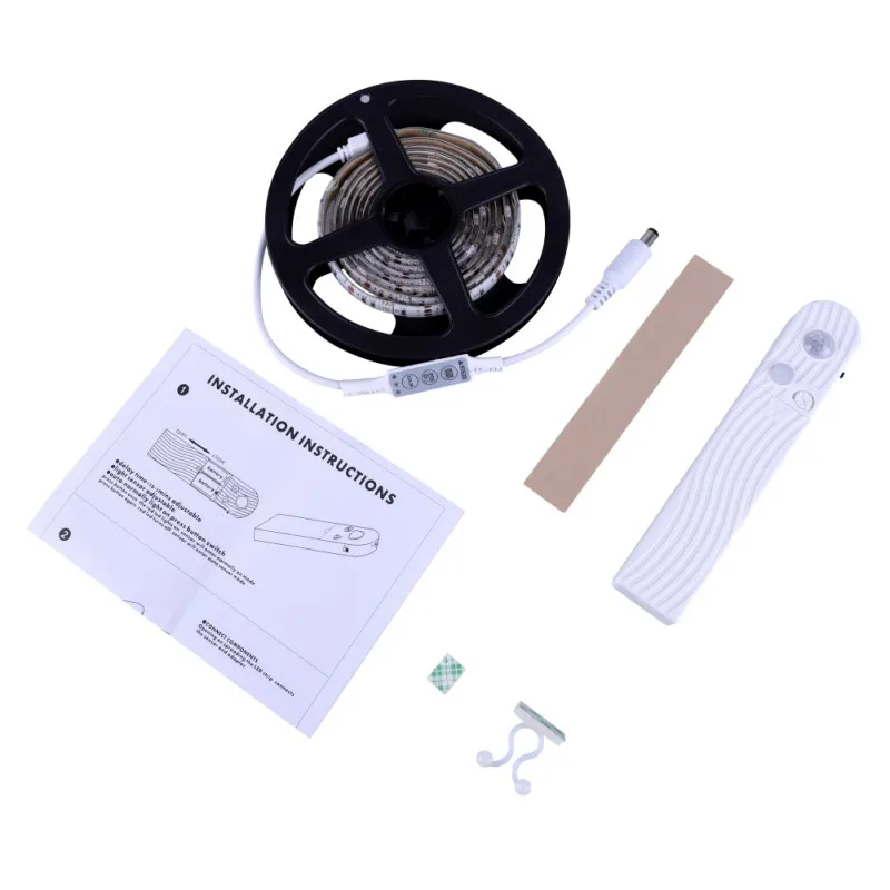 

Motion LED Activated Tape Strip Light Cabinet 2835 Bed Wardrobe Illumination Night 5V PIR LED Lamp Motion Sensor