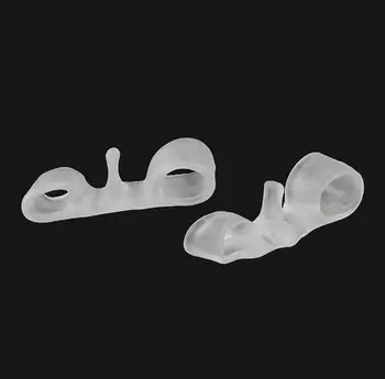 

Gel 2-hole Toe Separator Silicone Toe Spacer Hallux Valgus Corrector Bunion Splint for Hammer Toe Foot Care Tool