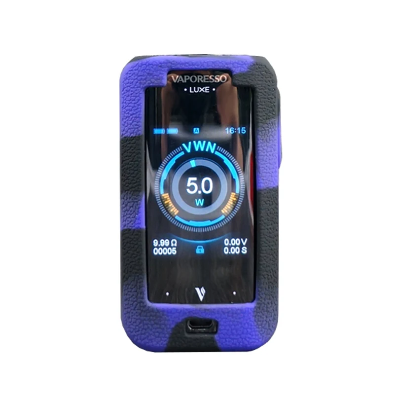 5 шт. чехол с текстурой для Vaporesso luxe 220 W TC Kit силиконовый цветной нескользящий
