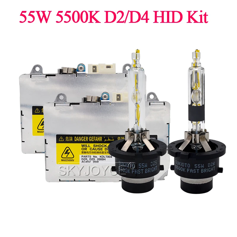 SKYJOYCE оригинальный D2S Xenon HID Kit 55 Вт 5500K D4S D2R D4R ксеноновая лампа 85967 50020 балластный