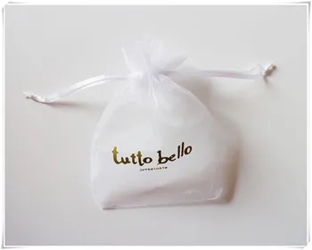 

customized logo organza candy bag Soap Organza drawstring pouch Wedding Jewelry Packaging