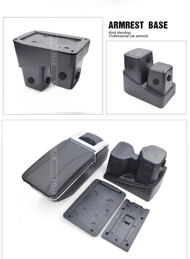 Vtear коробка для хранения центральная консоль автомобильный подлокотник для Honda City подлокотник USB подстаканник внутренние части аксессуары украшения 2012