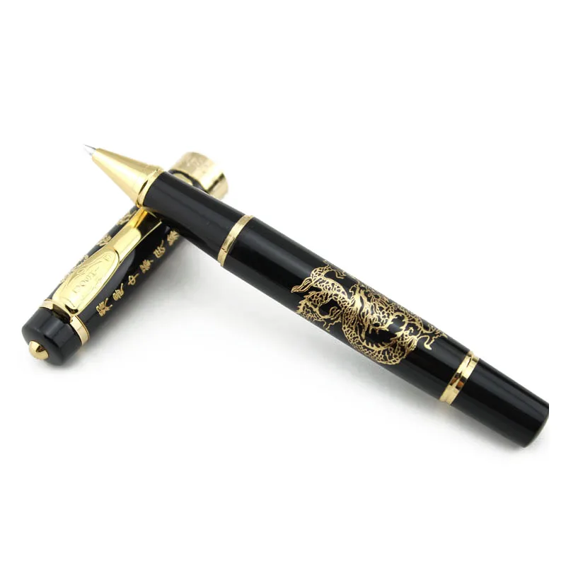 Новая шариковая ручка LUOSHI 818 с китайской ручкой с рисунком дракона-черный
