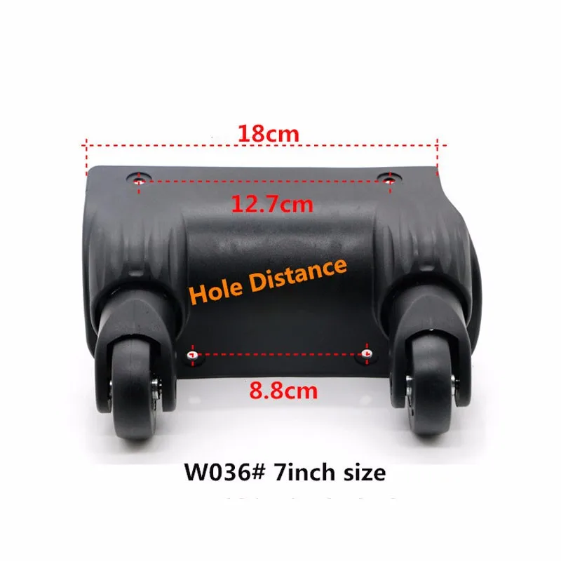Запасные части для багажа, колеса, чемодан, аксессуары для ремонта, тележка для путешествий, багажные боковые колеса, колеса для чемоданов W036