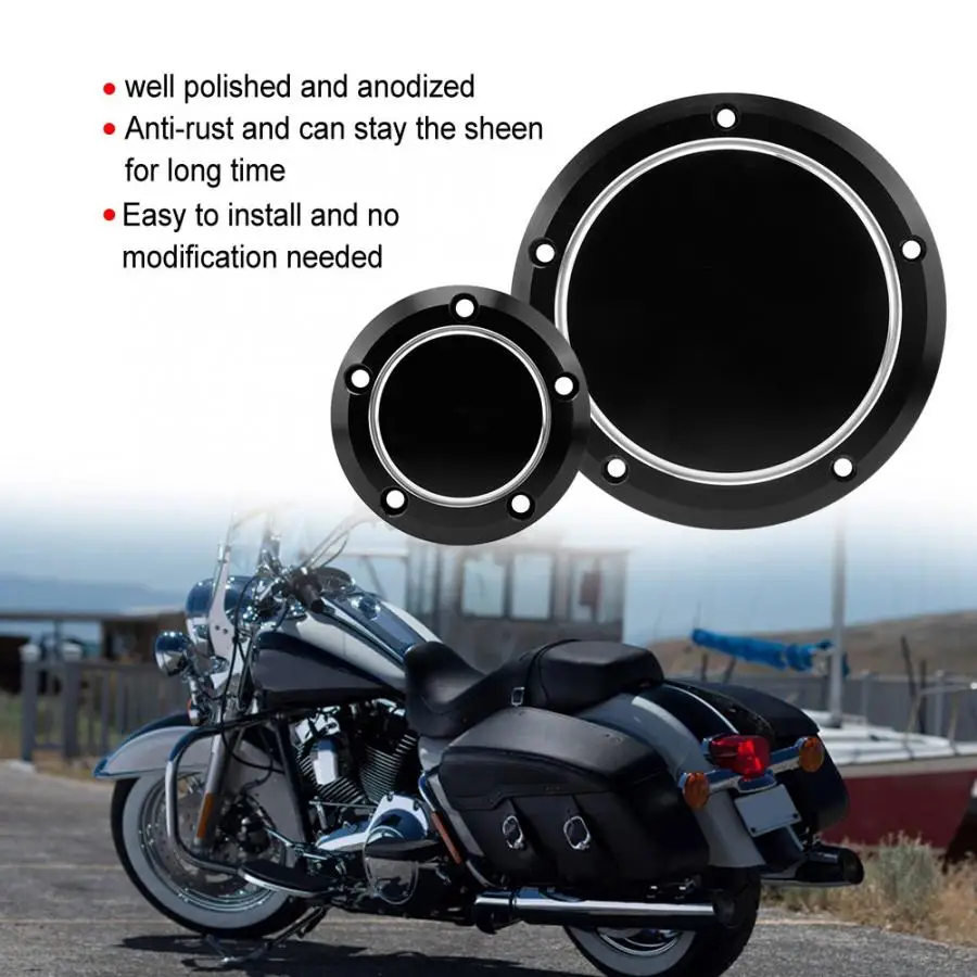

2Pcs Motorcycle Derby Cover Timing Timer Covers Set for Dyna Softail motorcycle parts Motorcycle casing CNC Aluminum Alloy