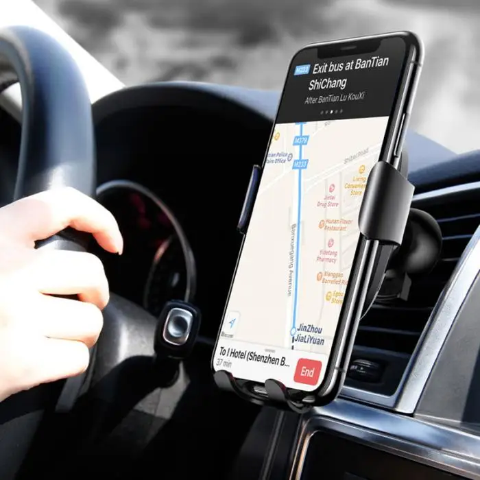 Qi беспроводной автоматический зажим быстрое автомобильное зарядное устройство держатель Подставка для телефонов NR