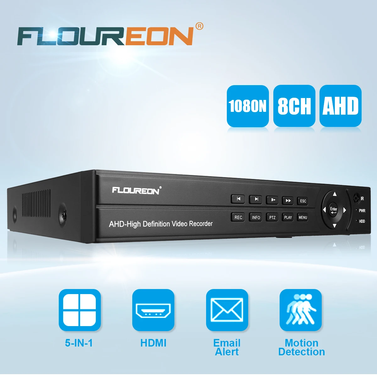 1080 P 1080N CCTV цифровой видеорегистратор DVR 8CH видео 4RCA вход HDMI H.264 P2P облачная система безопасности видео DVR