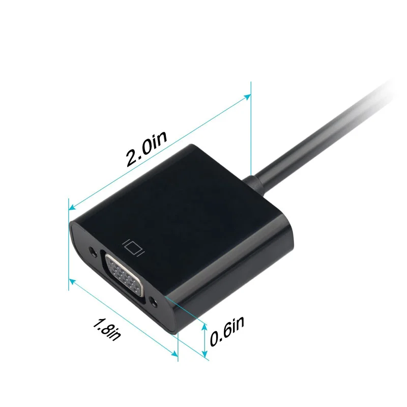 Мини HDMI в VGA конвертер мужской Женский видео адаптер кабель 1080P для HDMI2VGA ноутбука