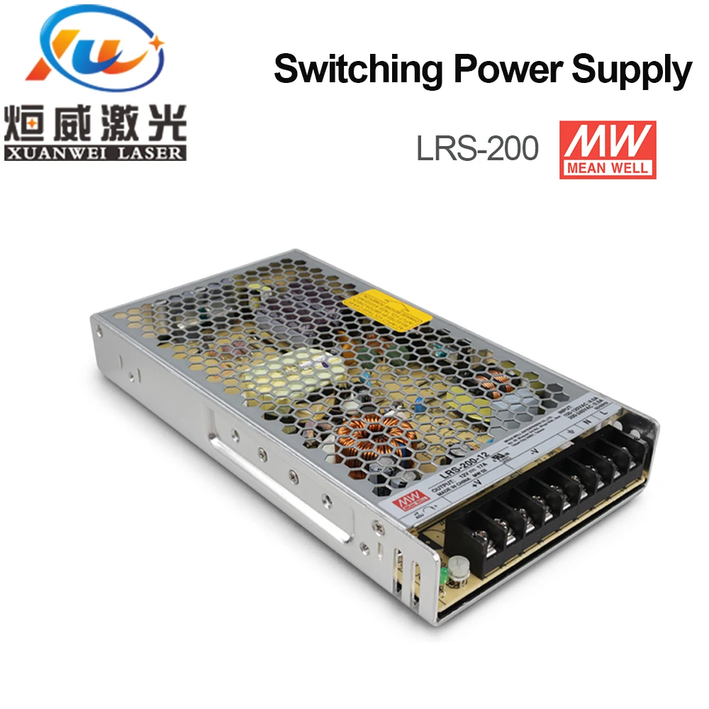 Meanwell LRS-200 импульсный источник питания 12 В 24 в 36 48 200 Вт оригинальный МВт
