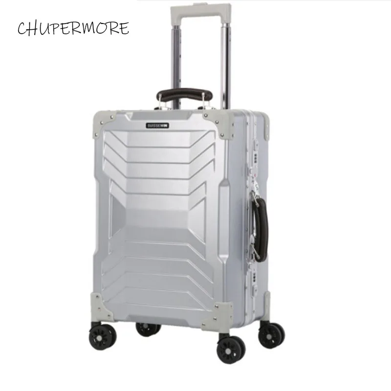 

High quality 100% aluminum frame 20/24/26/29 inch size Extra large volume PC Rolling Luggage Spinner brand Travel Suitcase