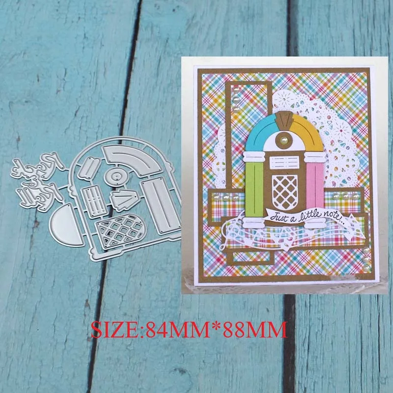 

Rock & Roll Jukebox Metal Cutting Dies for DIY Scrapbooking Photo Album Embossing Paper Cards Making Decorative Crafts 2018 NEW