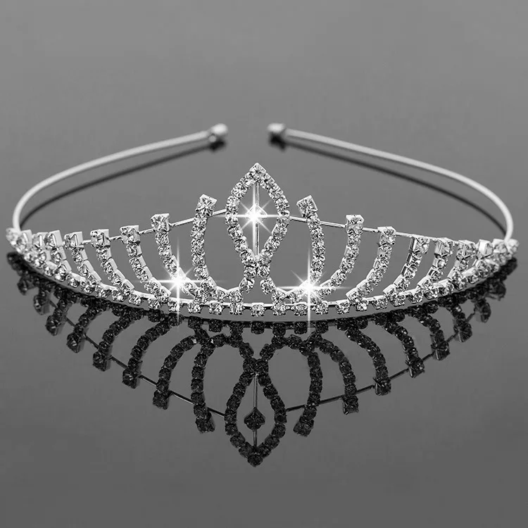 Sparkly Crystal Rhinestone Crown Tiara headwear Wedding Prom Bride's