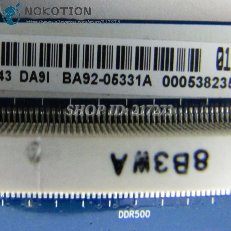 NOKOTION для samsung NP-NC10 NC10 Материнская плата ноутбука 945GSE N270 Процессор BA92-05331A BA92-05331B BA41-00975A BA41-00976A BA41-00977A