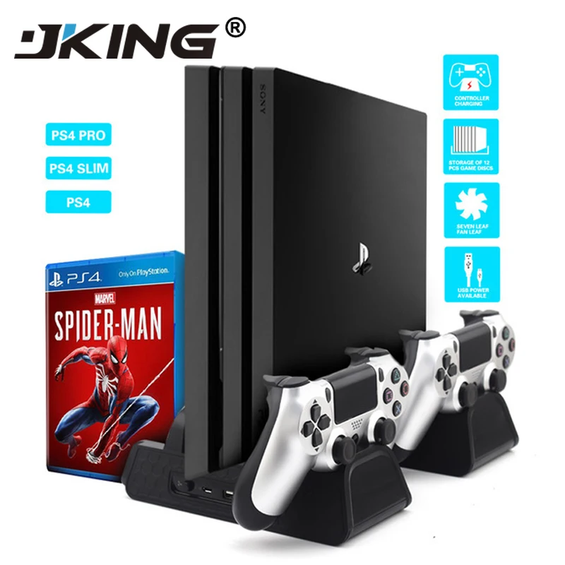 DOBE PS4/PS4 тонкий/PS4 Pro подставка для двух контроллеров Зарядное устройство Slim