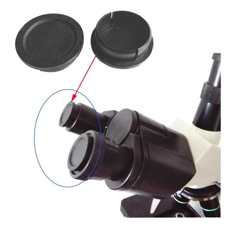 Microscope eyepiece tube plastic dust cover with connecting size 23.2mm