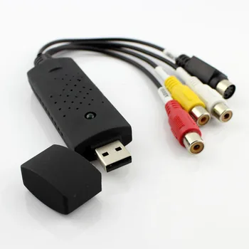 

50pcs lots VHS to DVD Converter adapter USB 2.0 to 3 RCA Video TV DVD VHS Capture phone XP Retail package lowest price