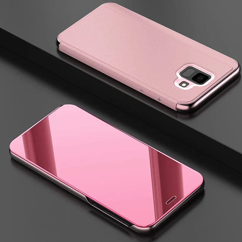 Умный зеркальный чехол для samsung J4 J6 плюс чехол A3 A5 A6 A7 A8 плюс A9 J2 J3 J4 J5 J6 J7 J8 Prime A6s крышка - Цвет: 04