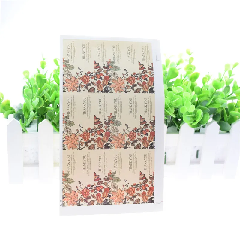 18 шт./лист ярлыки для упаковки цветов|tag thank you|stickers forsticker for wedding |