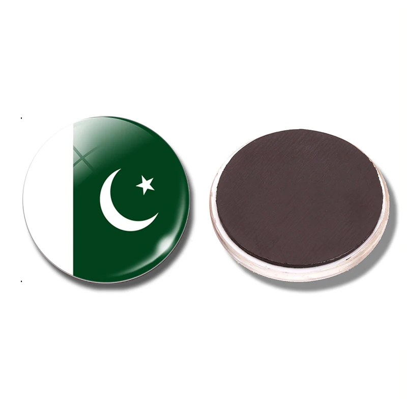 Pakistan Flag 30MM Fridge National Flag of Pakistan Glass Dome Refrigerator