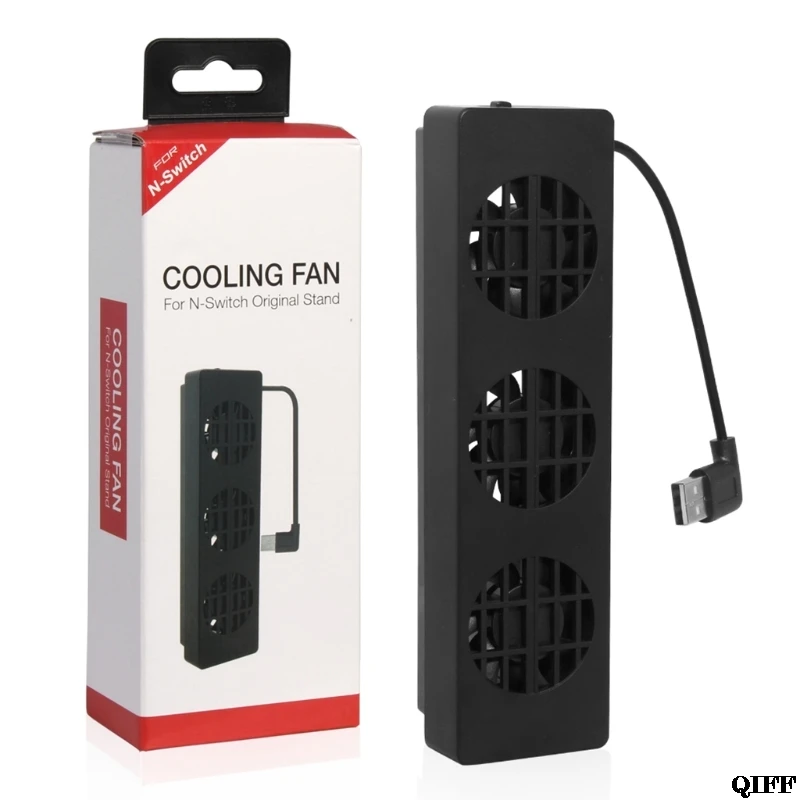 

Drop Ship&Wholesale DC 5V 3-Fan External Super USB Cooling Fan Cooler For Nintendo Switch Console APR28