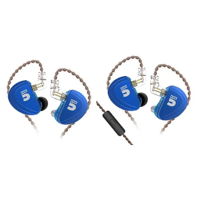 

CCA A10 In Ear Earphone With Mic/No Mic Drive Units HiFi Monitoring 8 Balanced Armature Sport Headset With Detachable 2PIN Cable