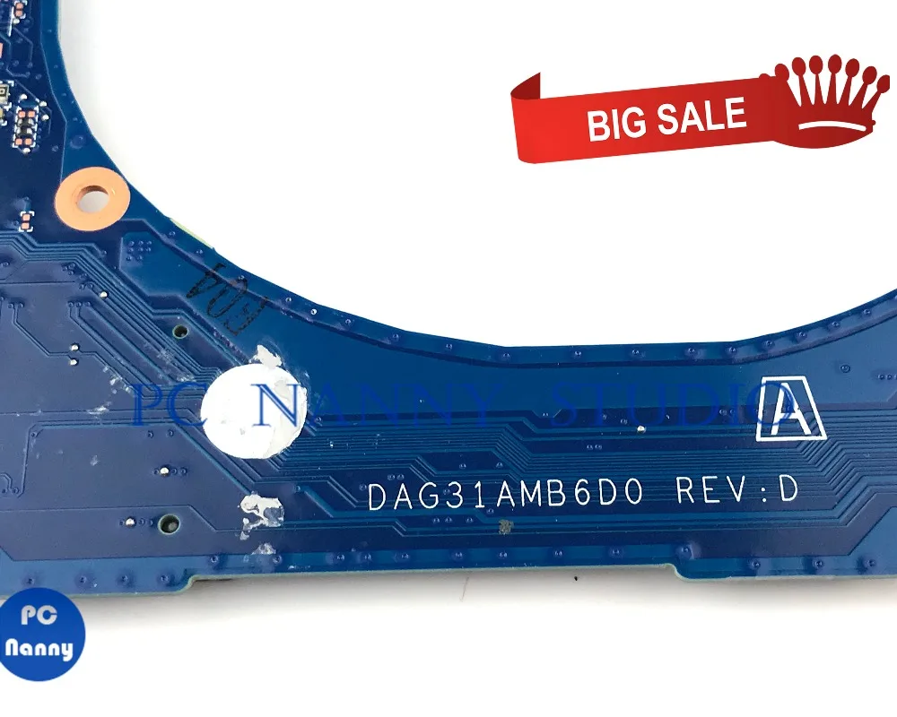 awesome  PC NANNY FOR HP PAVILION 14-AL laptop motherboard DAG31AMB6D0 I5-6200U SR2EY tested