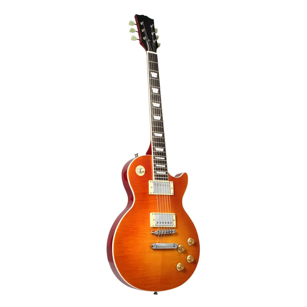 

22 Frets LP Starndard Electric Guitar Mahogany Body Figured Maple Veneer