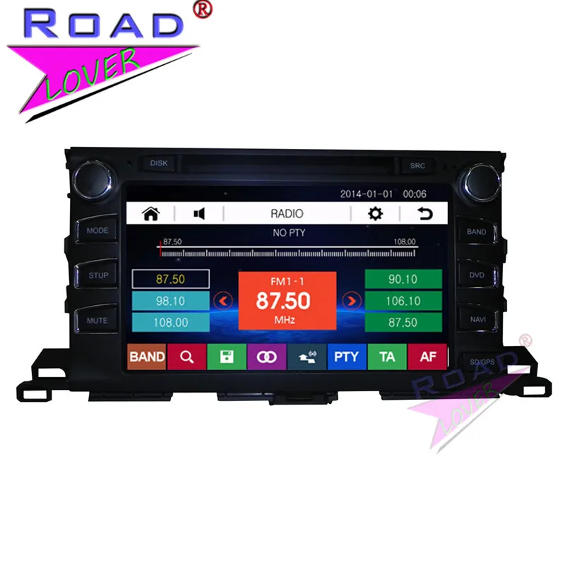 TOPNAVI Wince 6 0 9 &quot2Din автомобильный мультимедийный DVD плеер Авто Радио для Toyota Highlander